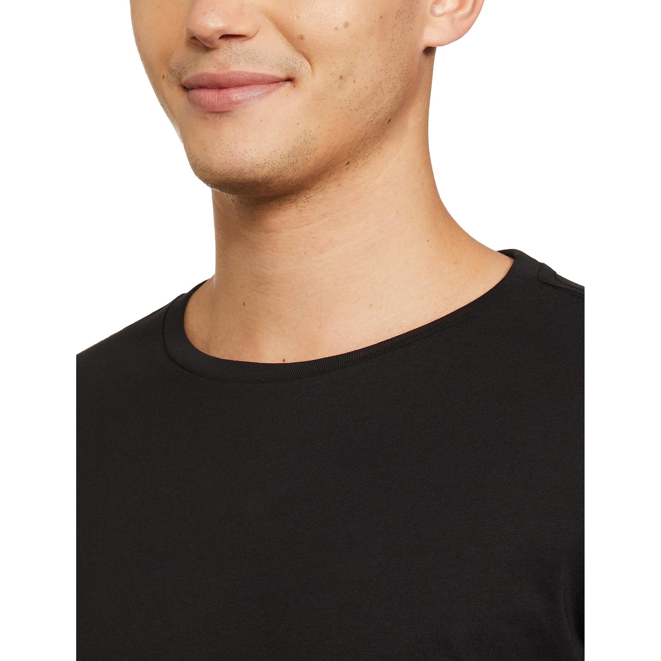 Amazon Brand - Symbol Men's Cotton T Shirt | Round Neck | Half Sleeve | Plain - Regular Fit (Available in Plus Size) (Black 2_3XL)