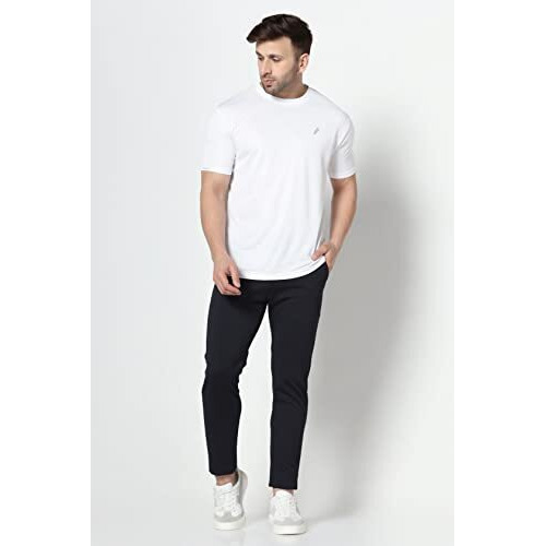 TOPLOT Men's Regular Fit Causal Trouser (Trouser-5068-Navy-38) Blue