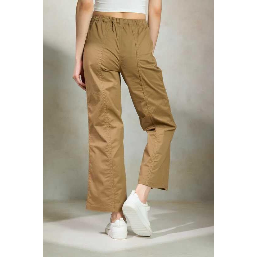 GRECIILOOKS Regular Fit Trousers for Women | Women Trousers | Women's High-Waisted Pant | Women Trousers Pants | Korean Trousers for Women (in, Alpha, XL, Regular, Brown)