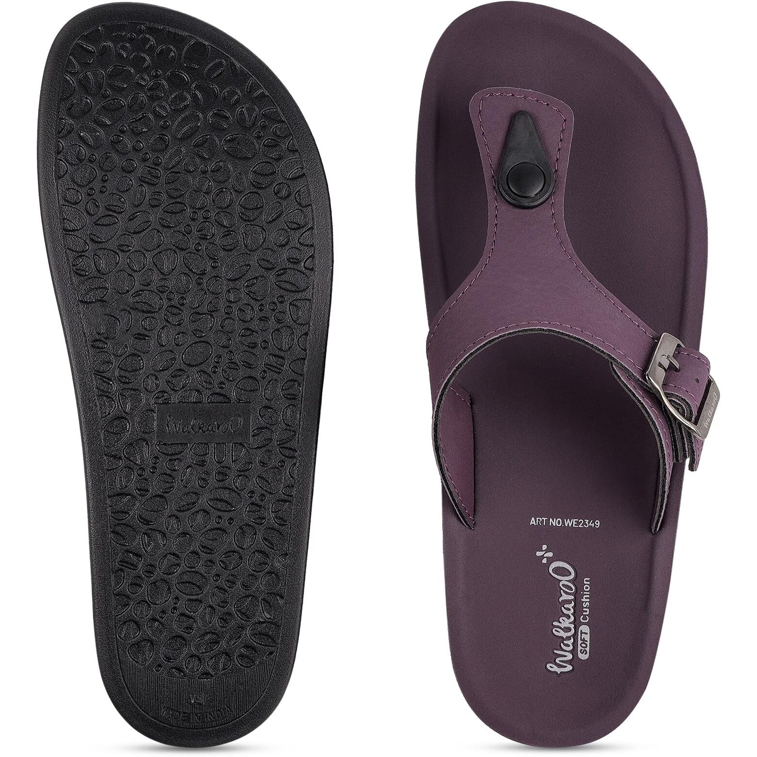 WALKAROO Sandal For Womens|Trendy|Light Weight and Comfortable|Soft Footbed|WE2349 - Purple
