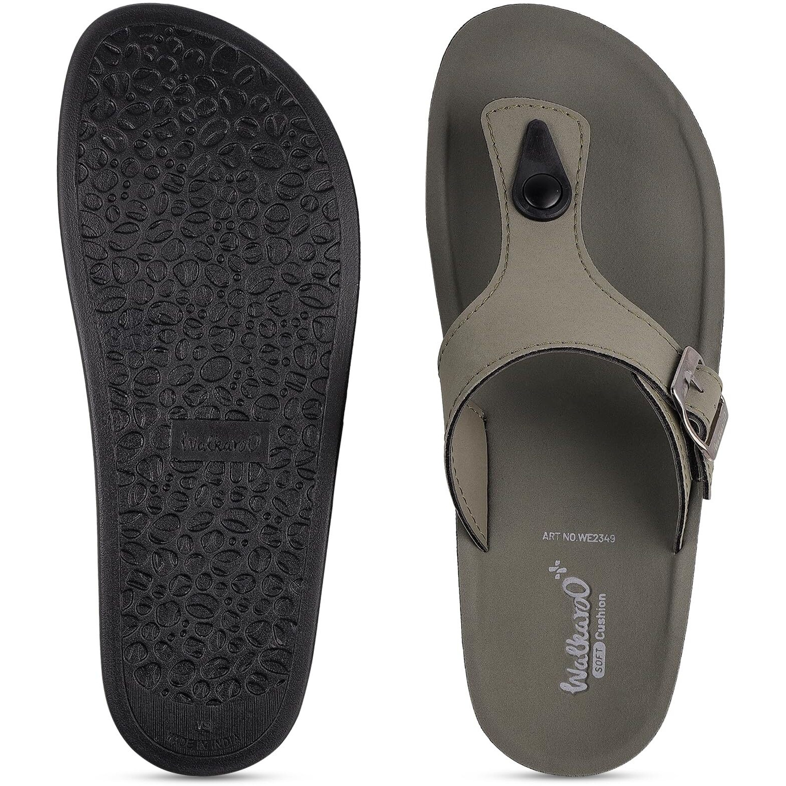WALKAROO Sandal For Womens|Trendy|Light Weight and Comfortable|Soft Footbed|WE2349 - Olive