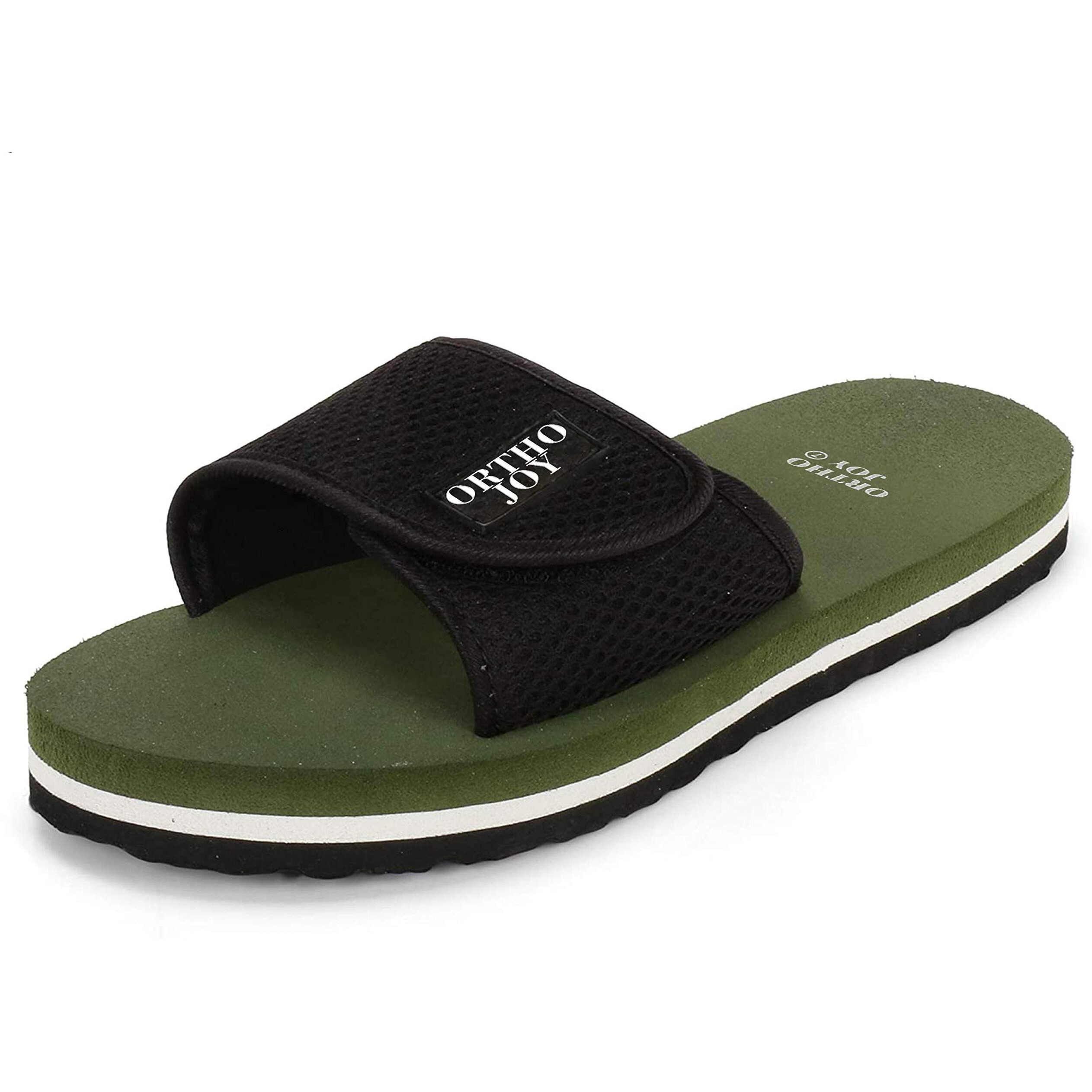 ORTHO JOY Extra Soft Doctor Ortho Slippers for Men/Flip-flops - ORTH_MSP03_GRN_12