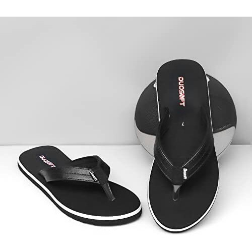 Doctor Walk Flip Flop for Men | Soft Comfortable | Breathable | Fashionable | Stylish | Trendy | Super soft | Lightweight | Anti-Slip Sole | Indoor & Outdoor | (DW-14) (Black-07)