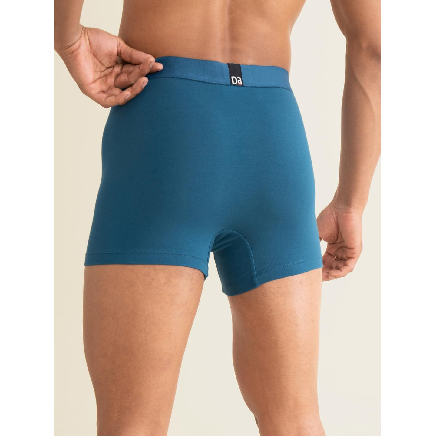 DAMENSCH Men's Deo-Cotton Deodorizing Trunks- Pack of 1- Mystic Teal- X-Large