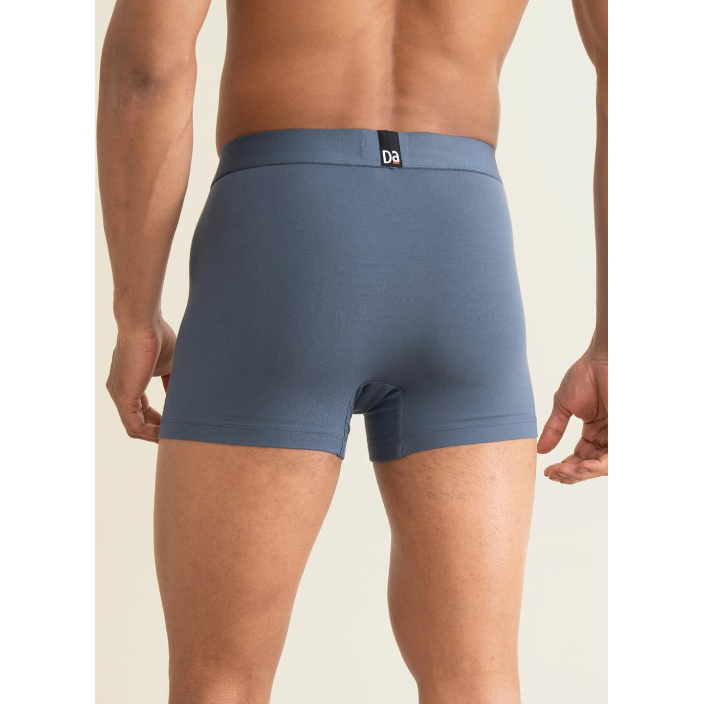 DAMENSCH Men's Deo-Cotton Deodorizing Trunks- Pack of 1- Marble Blue- XX-Large