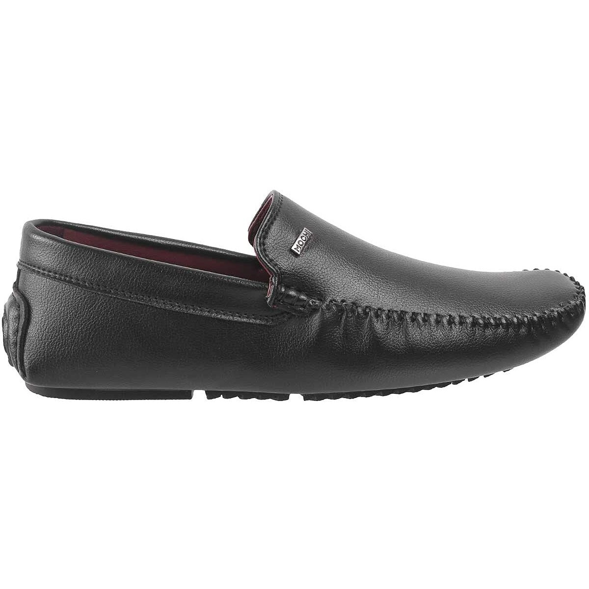 Mochi Men's Black Formal and Casual Stylish Faux Leather Loafer Shoes UK/9 EU/43 (71-8490)