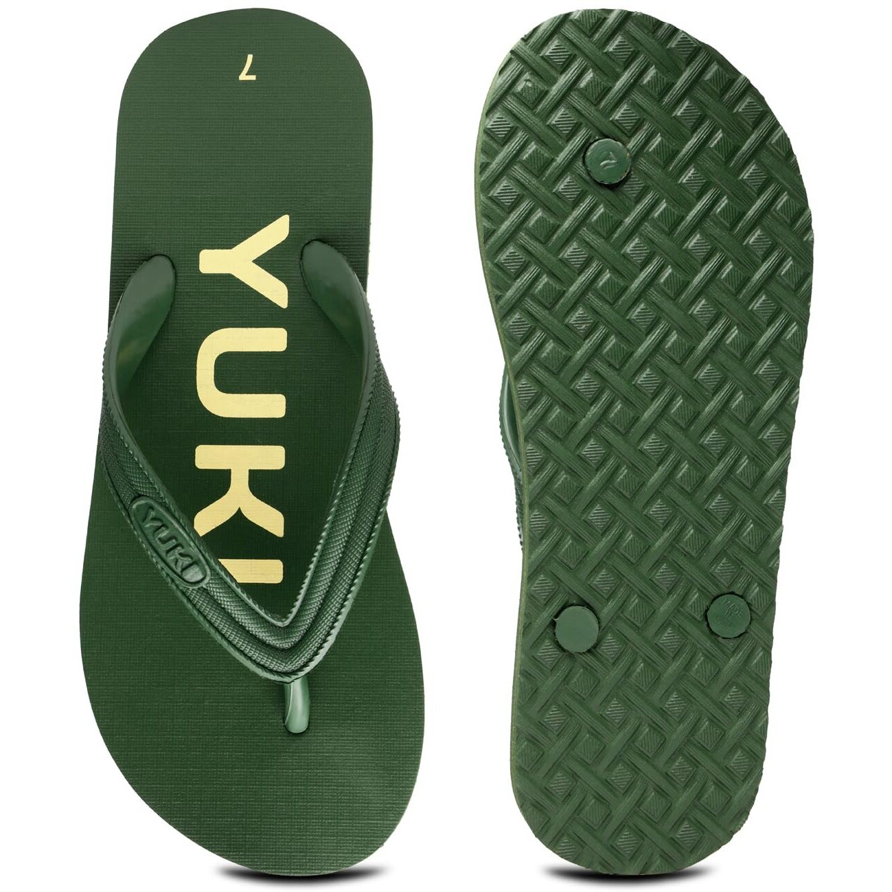 YUKI Unisex Slippers | Hawai Chappal Rubber Flip Flops Slippers, Comfortable & Ultra-Light, Waterproof Non-Slip Thong