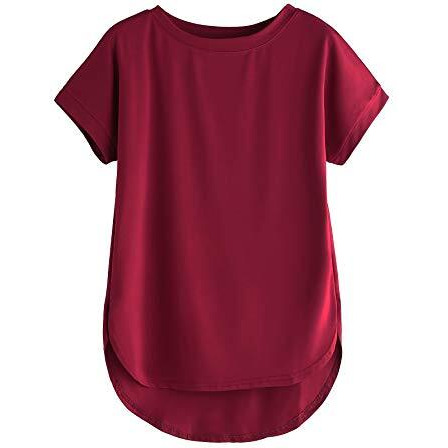 Fabricorn Stylish Combo of Plain Burgundy and Dusty Rose Color Up and Down Cotton Tshirt for Women (Dusty Rose and Burgundy, 3X-Large)