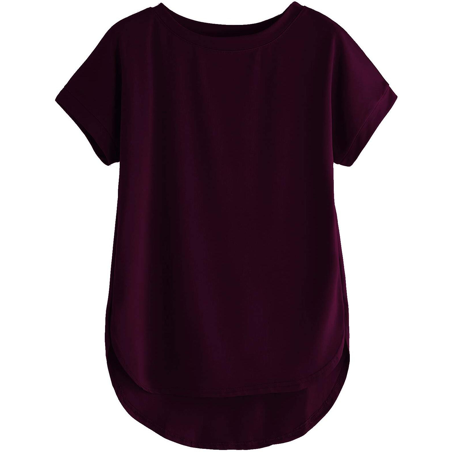 Fabricorn Women's T-Shirts (CMB01_Wine_YLW_UpDown_XL_Wine Mustard Yellow_X, Large)
