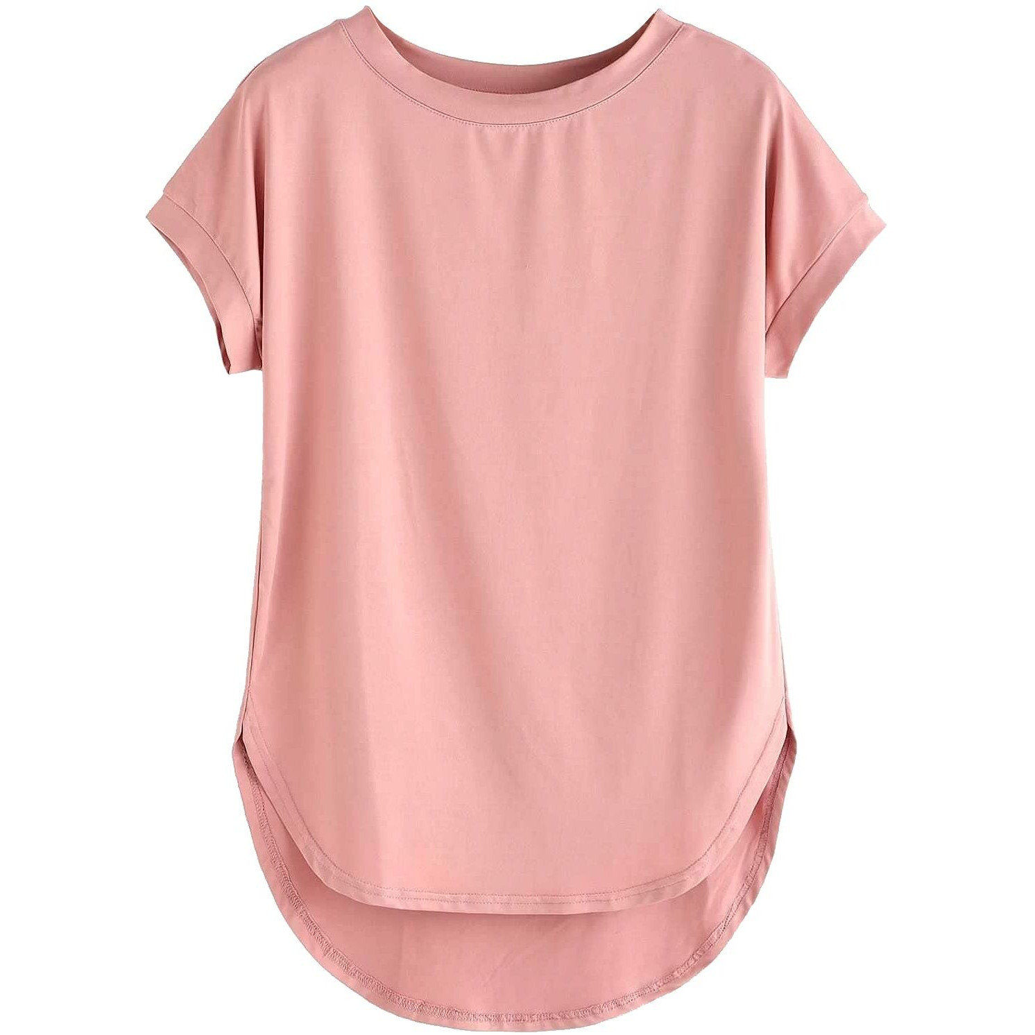 Fabricorn Stylish Combo of Plain Airforce Blue and Dusty Rose Color Up and Down Cotton Tshirt for Women (Dusty Rose and Airforce Blue, 3X-Large)