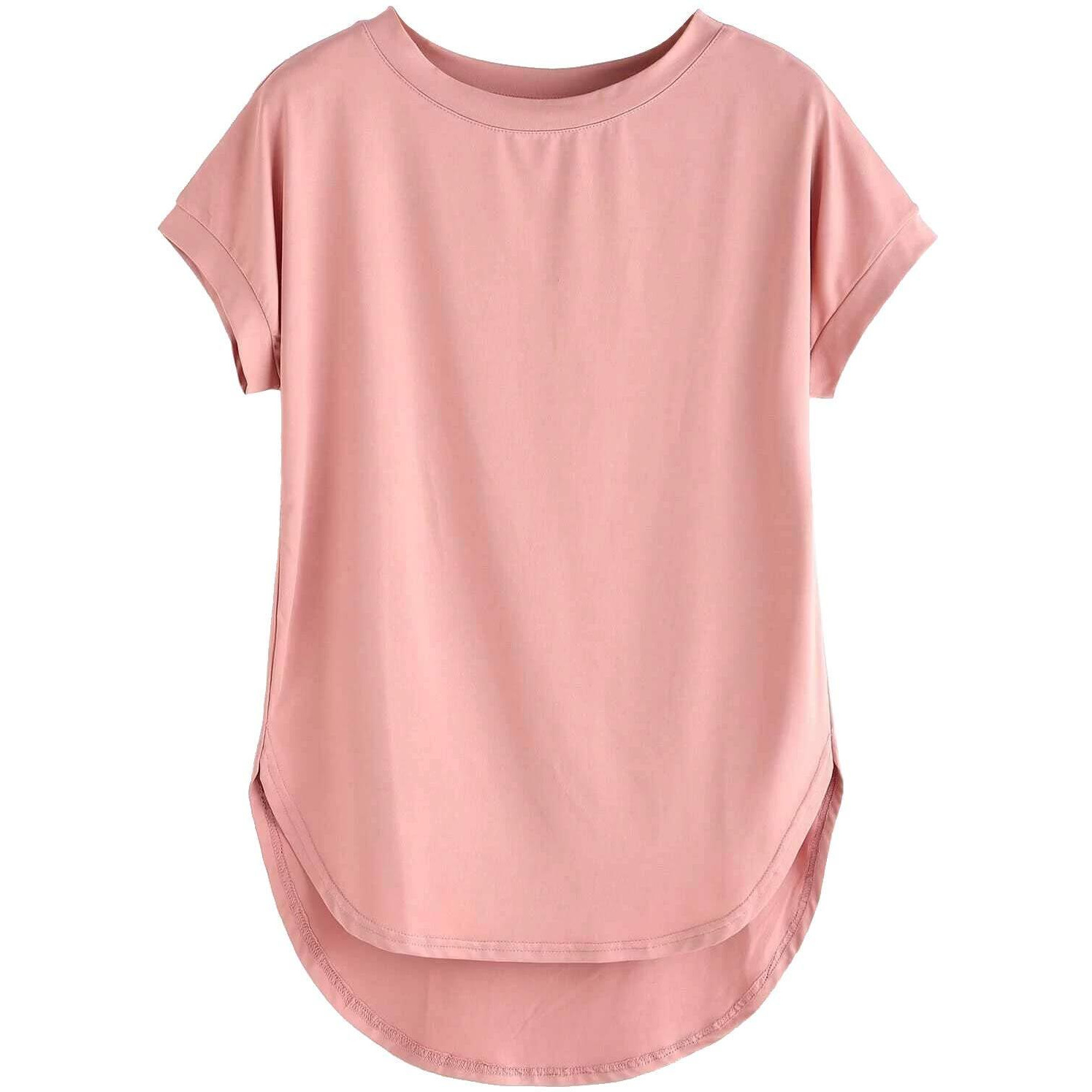 Fabricorn Women's T-Shirts (CMB01_Blk_DustyRose_UpDown_S_Black Dusty Rose_Small)