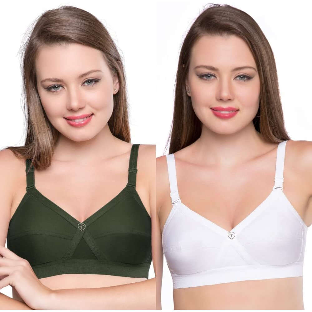 TRYLO KPL Combo Pack 38 OliveGreen & White F - Cup