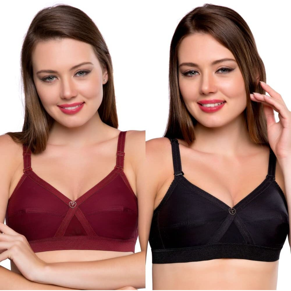 TRYLO KPL Combo Pack 38 Black & Marun D - Cup