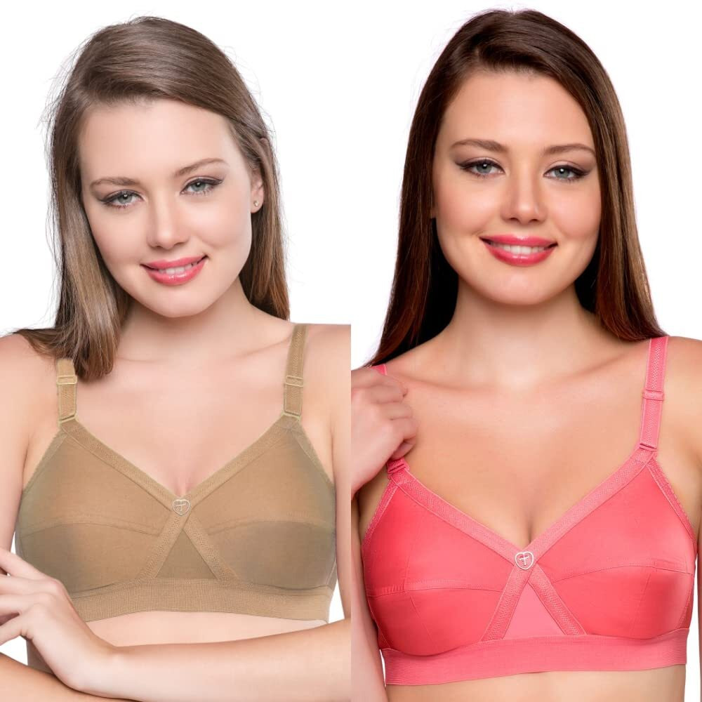 TRYLO KPL Combo Pack 38 Coral & Nude F - Cup