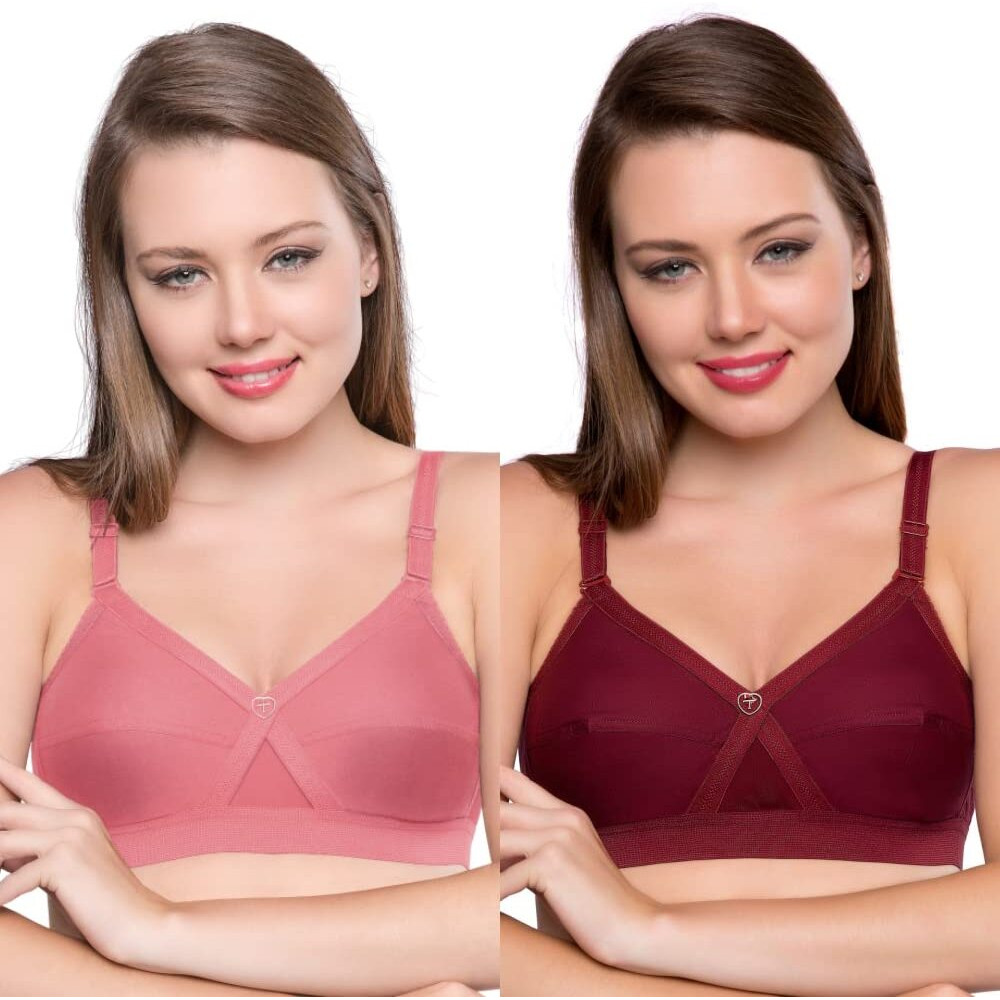 TRYLO KPL Combo Pack 34 Marun & Rose Gold D - Cup