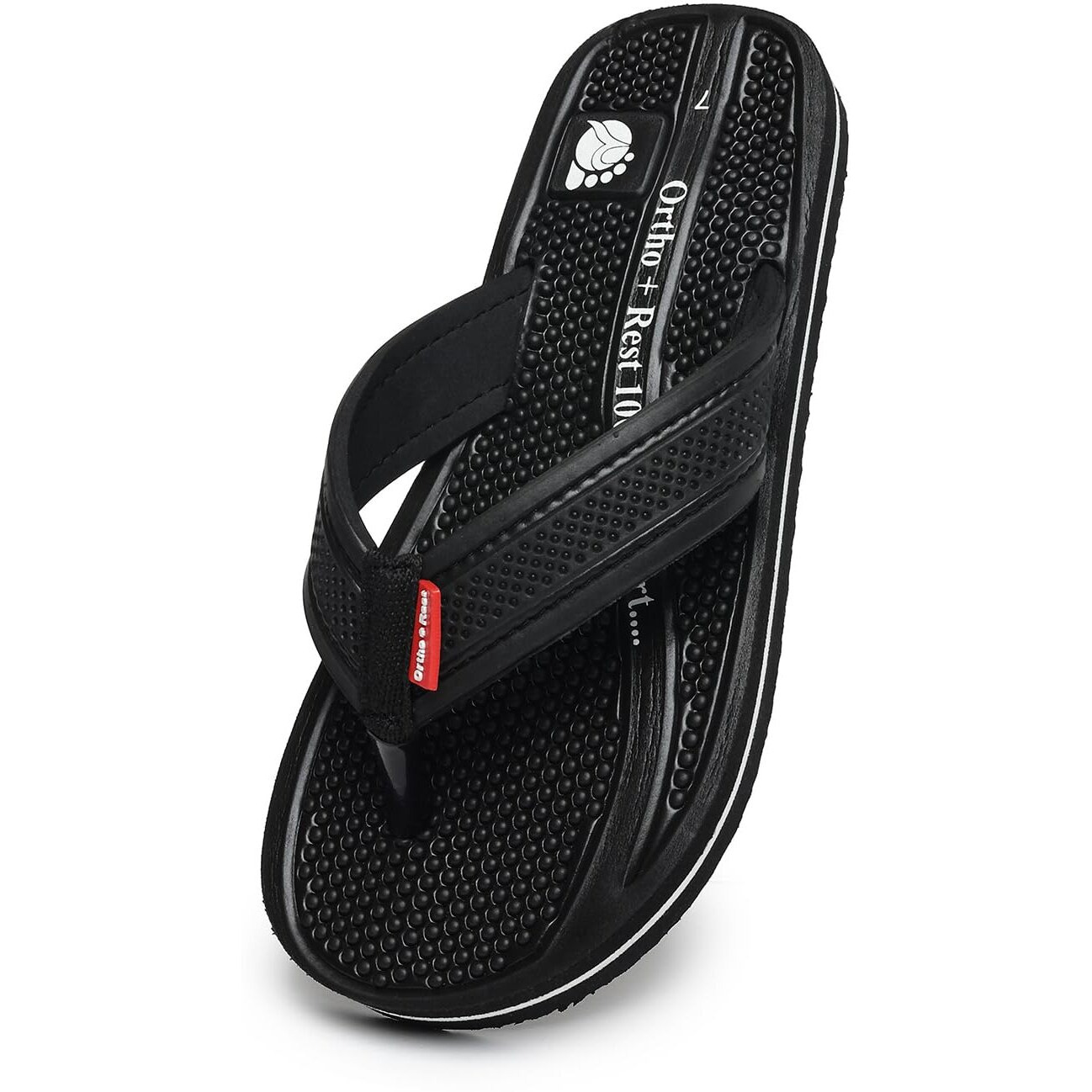 Ortho + Rest Doctor Orthopedic Slippers for Men | Anti-Skid Flip Flops with Acupressure Massage Footbed | Extra Soft and Comfortable Doctor-Recommended Chappal for Pain Relief