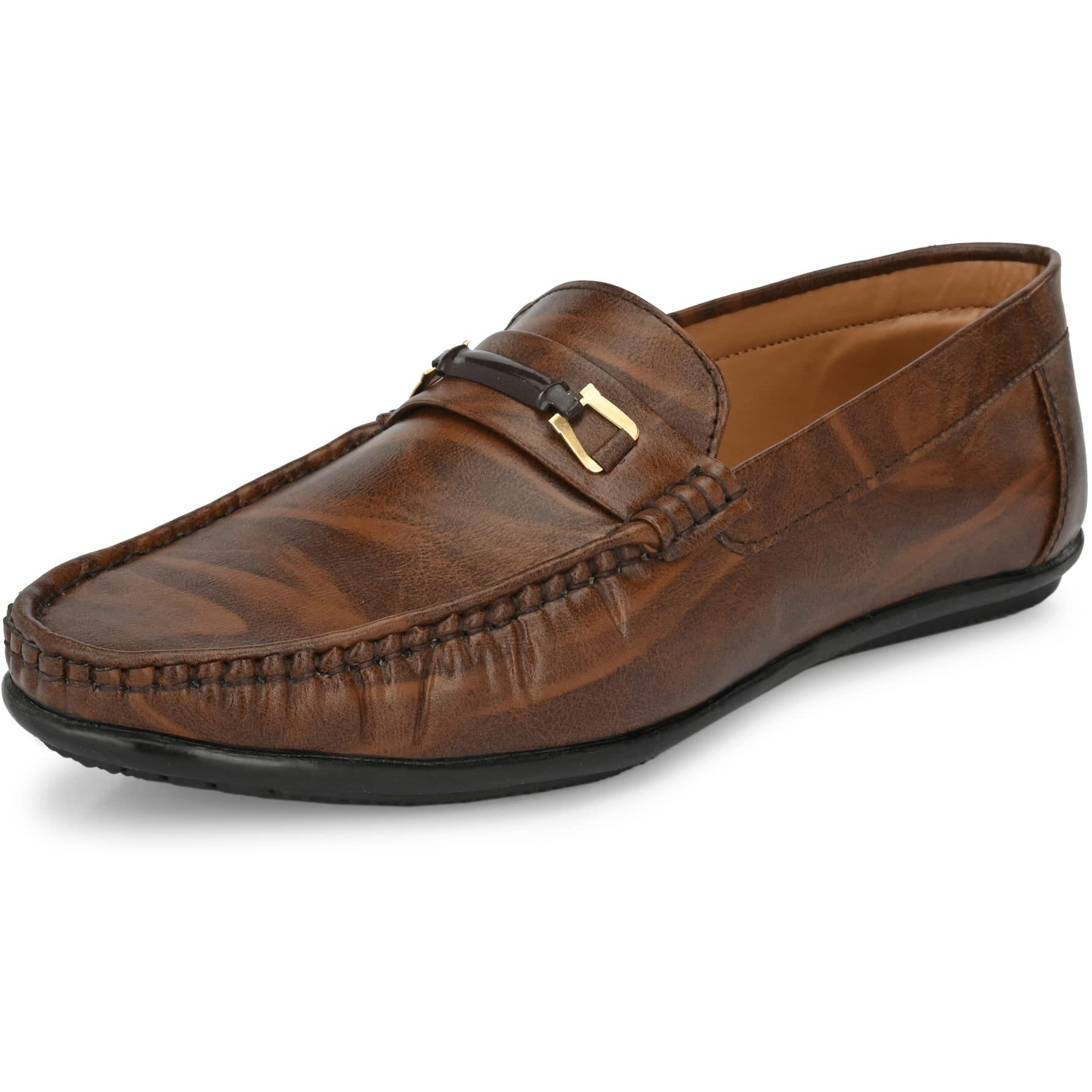 Centrino Mens Loafers Loafer, Brown, 9 UK