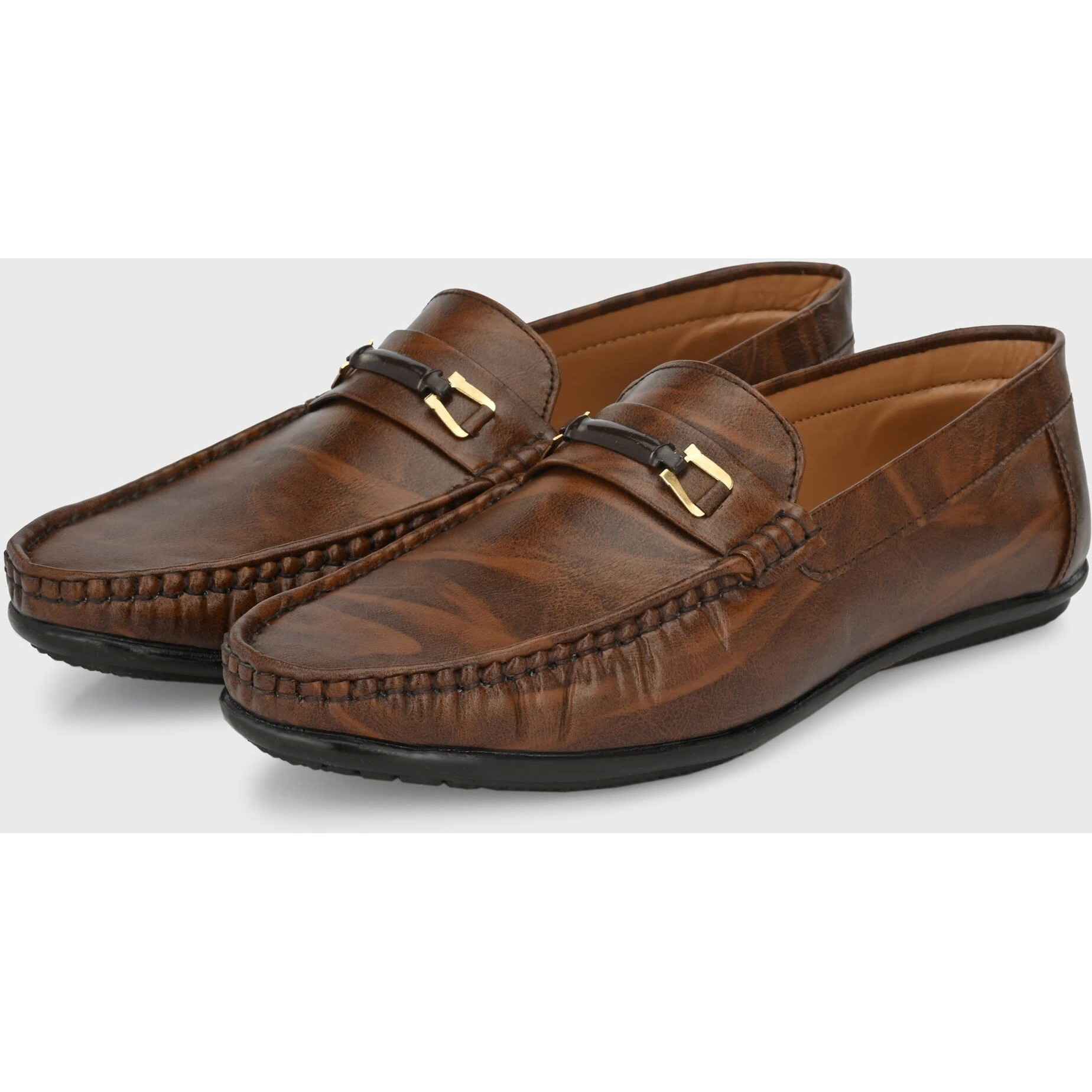 Centrino Mens Loafers Loafer, Brown, 9 UK
