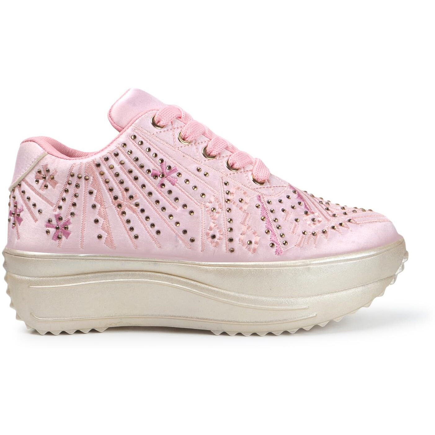 Vendoz Women Wedding Party Pink Sneakers