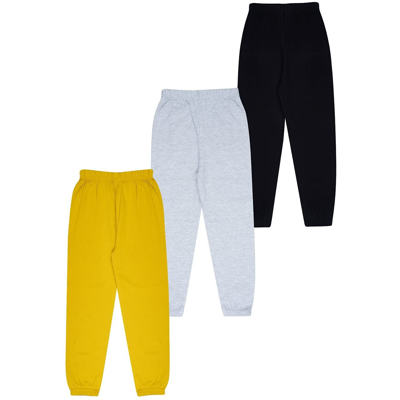 KYDA KIDS 100% Girls Cotton Printed Track Pants (Pack of 3)