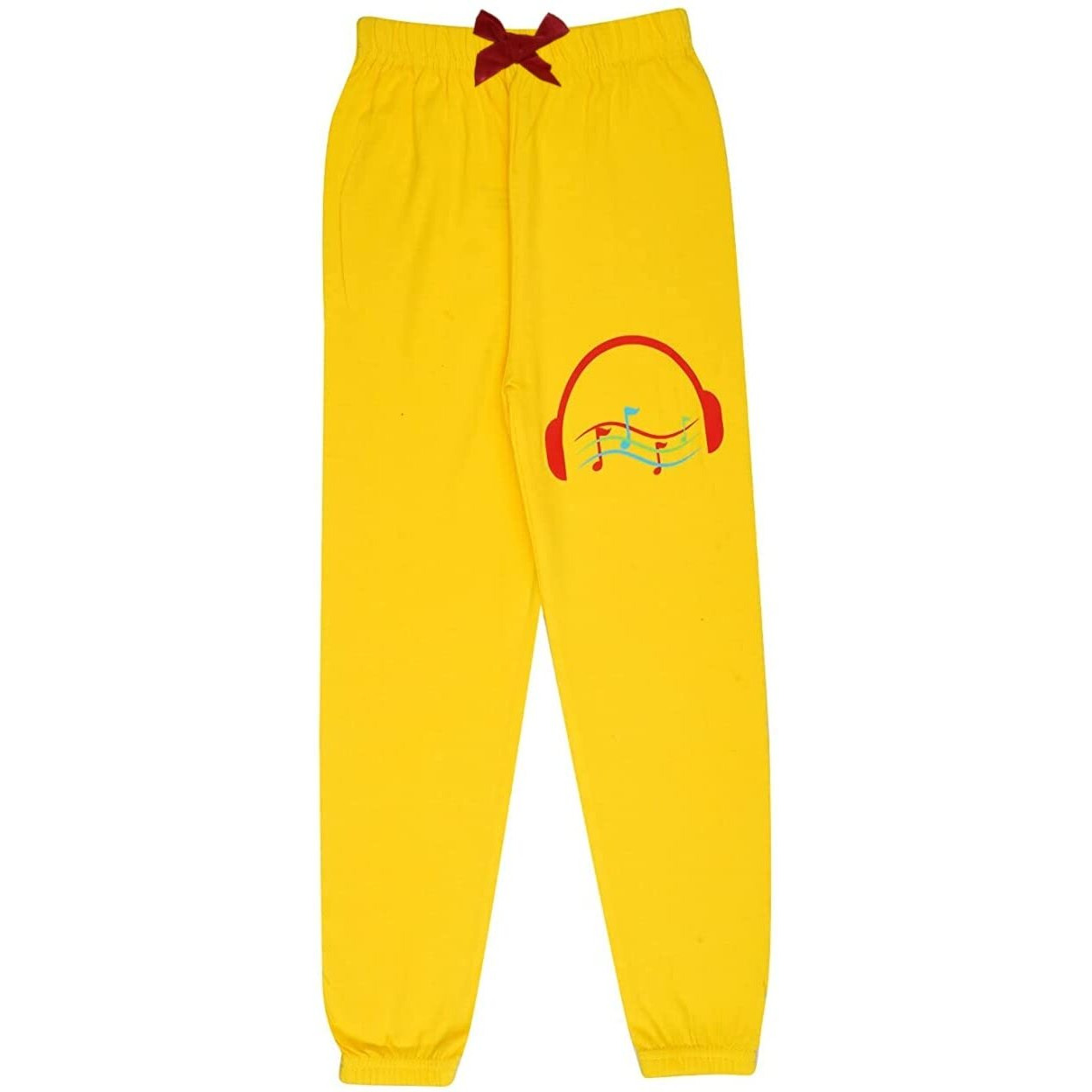 KYDA KIDS 100% Girls Cotton Printed Track Pants (Pack of 3)