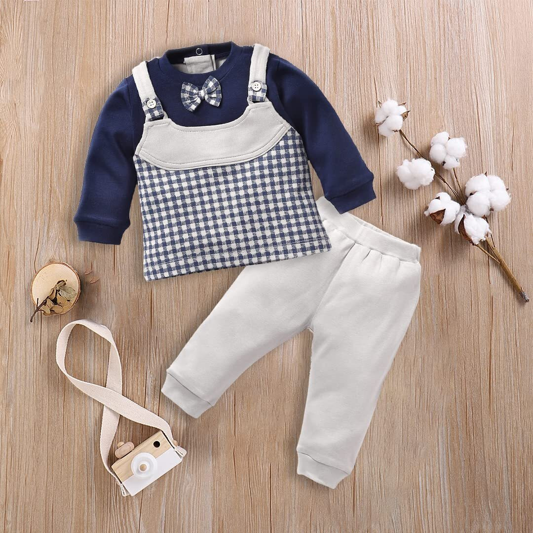 BABY GO 3-6M/6-12M/12M-18M/18-24M Full Sleeves 100% Soft Cotton Clothing Set/Infant Wear/Clothes For Baby Boys, Blue