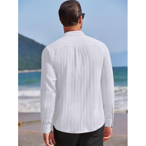 Leriya Fashion Men's Solid Regular Fit Shirt (LF-MS-6242_White