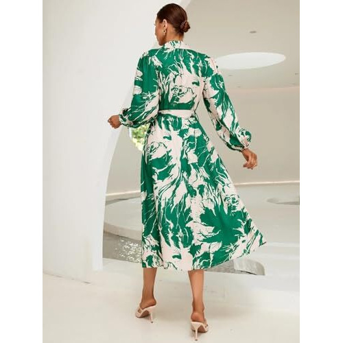 GRECIILOOKS Rayon Fit and Flare Below The Knee One Piece Maxi Bodycon Dresses Midi Dress for Women (GL-WD1223_Green