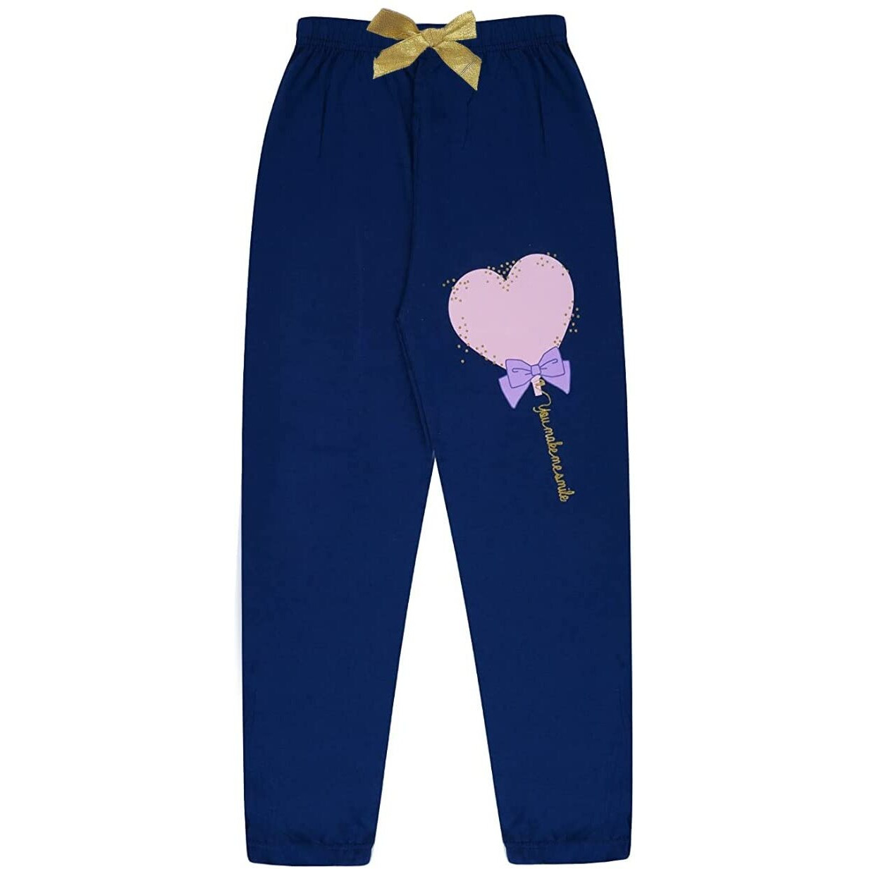 KYDA KIDS 100% Girls Cotton Printed Track Pants (Pack of 3)