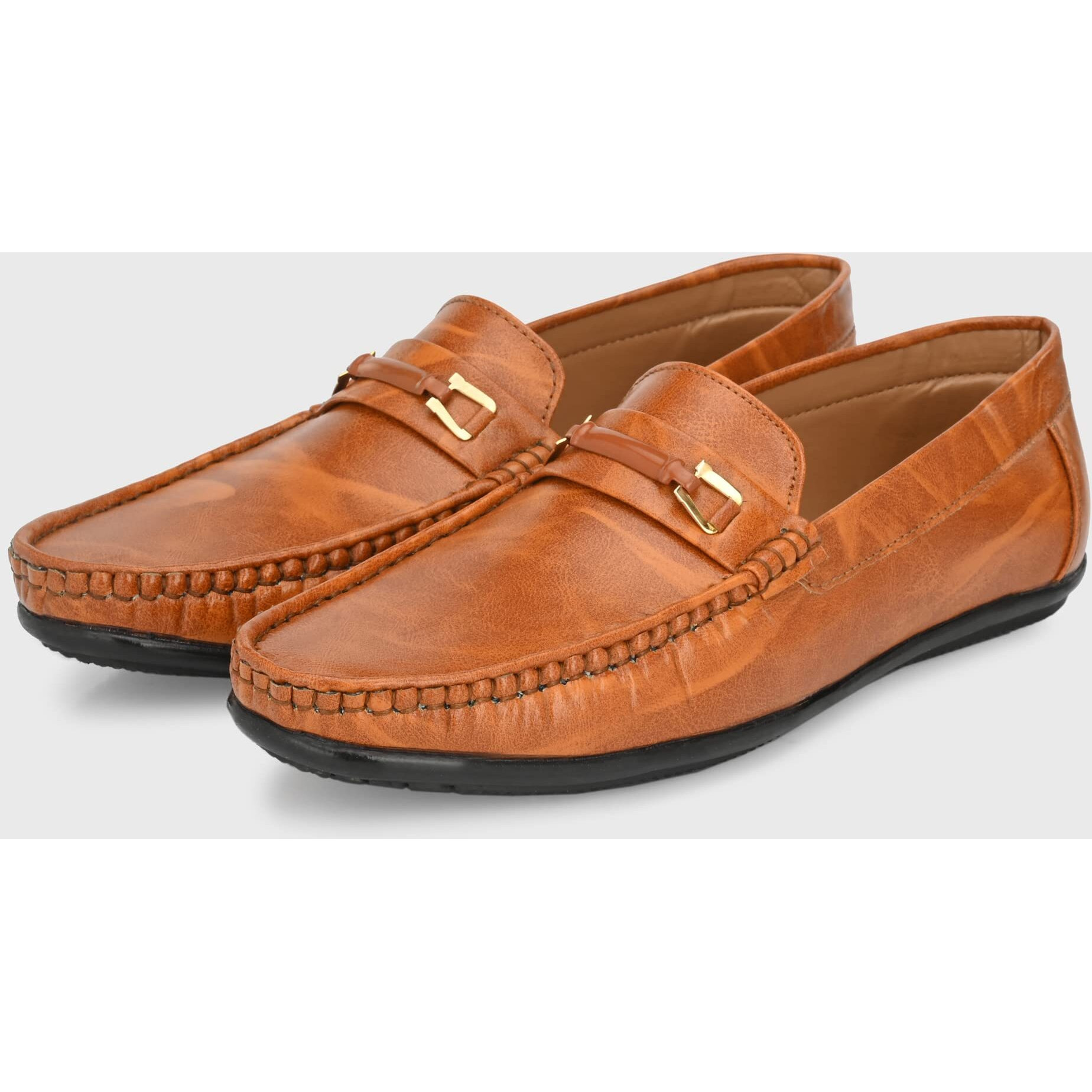 Centrino Mens Loafers Loafer, Tan, 9 UK