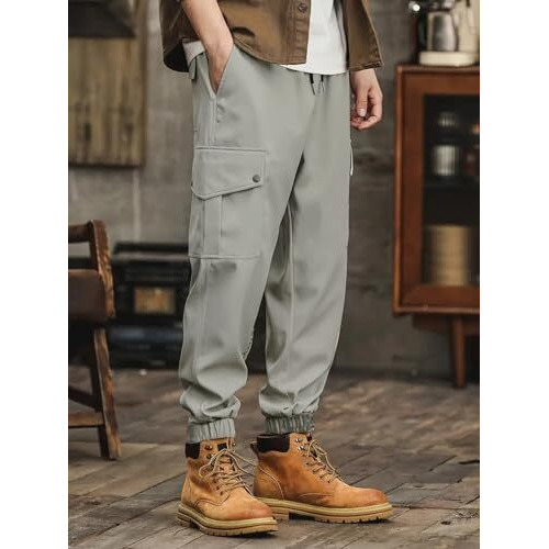 Lymio Men Cargo || Men Cargo Pants || Men Cargo Pants Cotton || Cargos for Men (Cargo-73-Apricot-S)