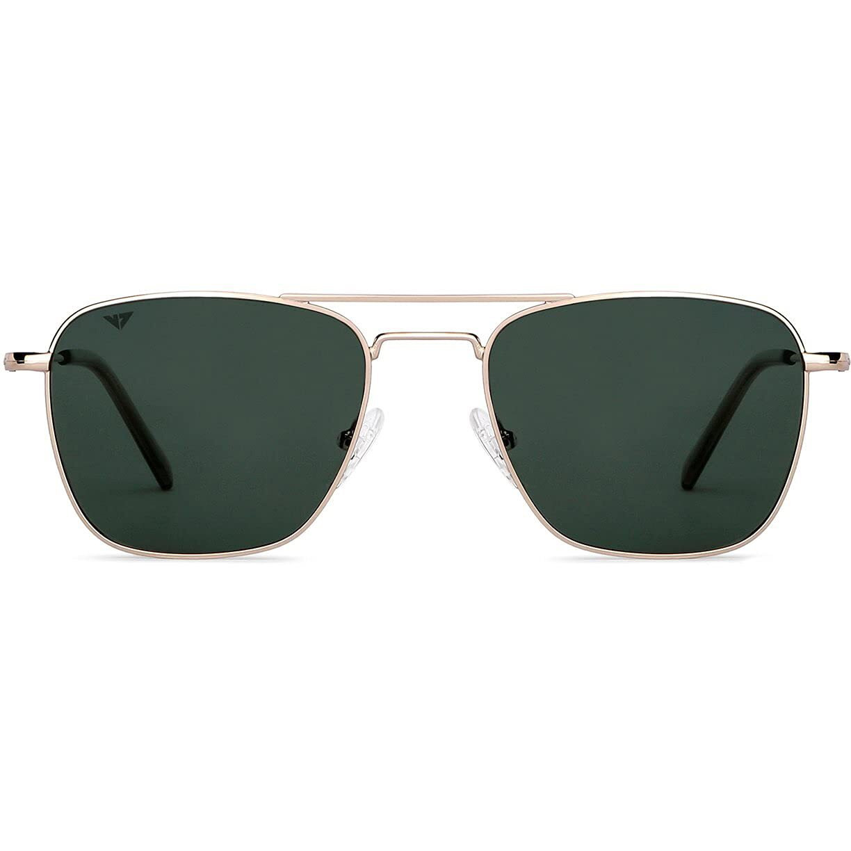 Vincent Chase by Lenskart | Green Square Stylish Sunglasses | Polarized & UV Protected | For Men & Women | Large | VC S13830