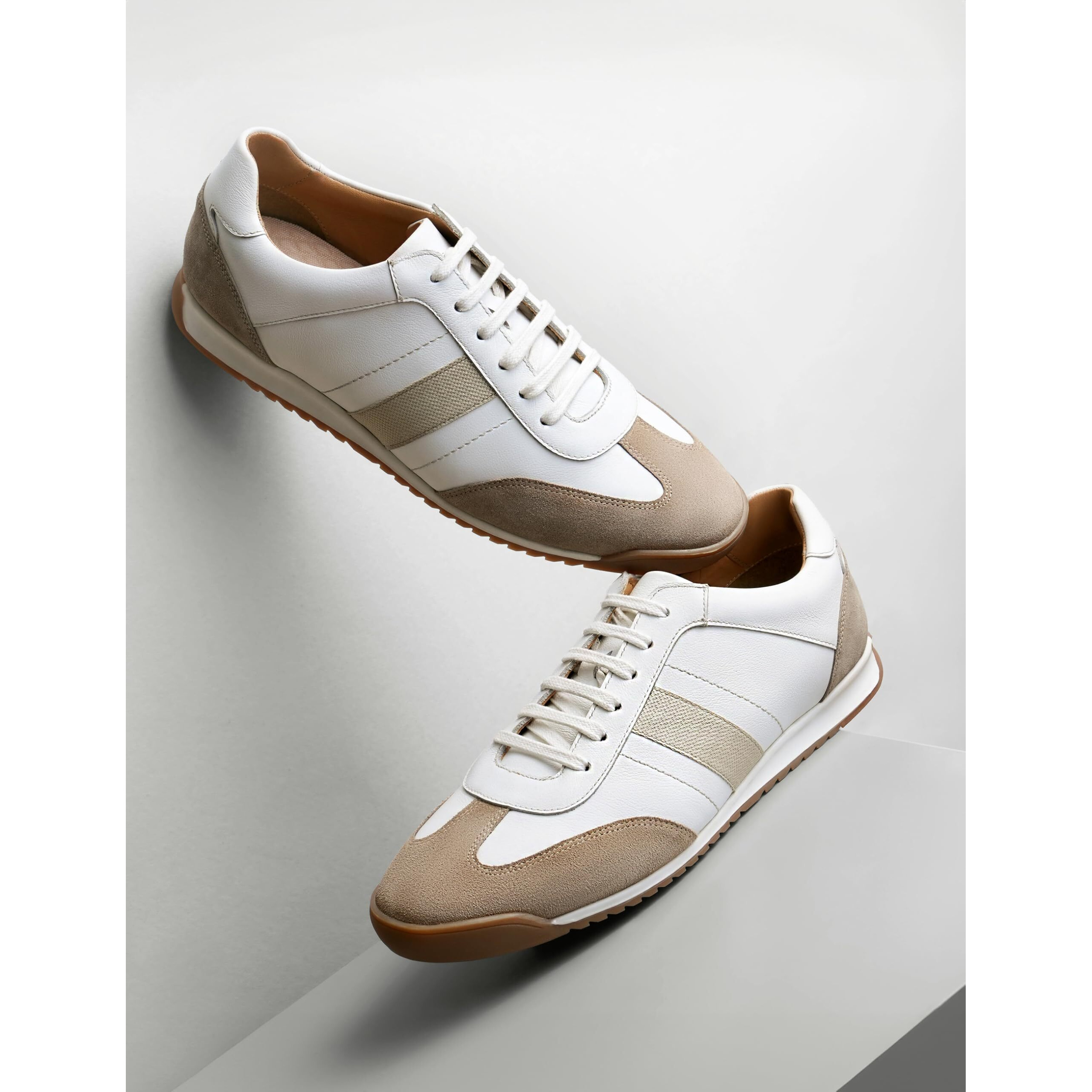 Symbol Premium Men's Smart Casual White/Beige Leather Sneakers (SP-M-A24-CS-SNK-04)_11