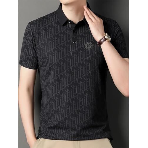 Lymio Men T-Shirt || T-Shirt for Men || Printed T Shirt || T-Shirt (T-36-39) (in, Alpha, S, Black)