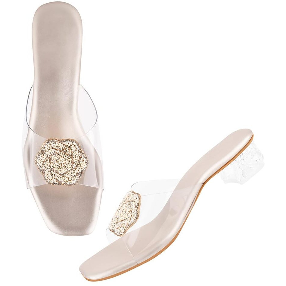 SilverArrow Womens Breezy Cove Golden Heeled Sandal_4 UK (4nahl1131)