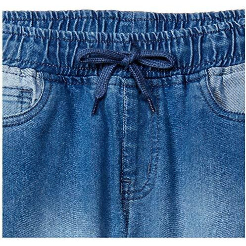 Amazon Brand - Jam & Honey Boys Elasticated Regular Fit Denim Jeans (Jogger) Med Blue