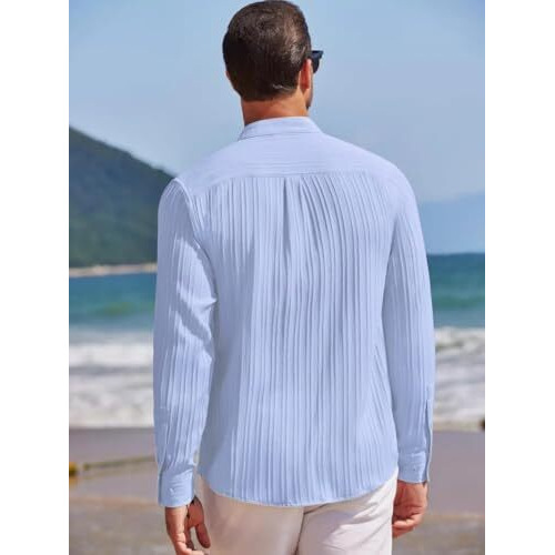 Leriya Fashion Men's Solid Regular Fit Shirt (LF-MS-6242_Blue