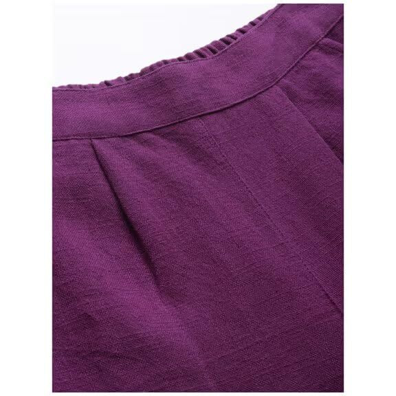 DIGITAL SHOPEE Women's Regular Fit Casual PantsPurple |4XL