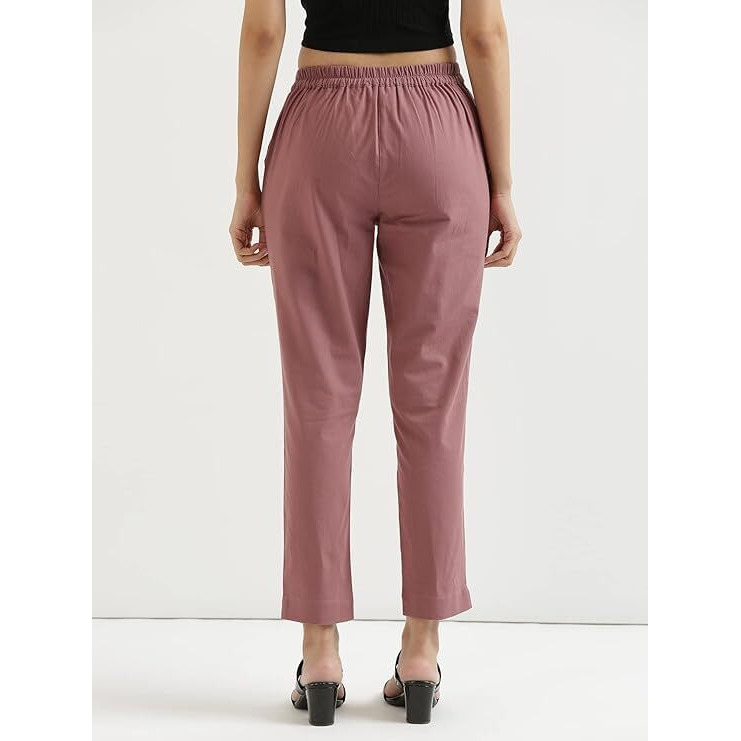 DIGITAL SHOPEE Women's Regular Pants (DS-TC1-Rose Taupe |4XL_Rose