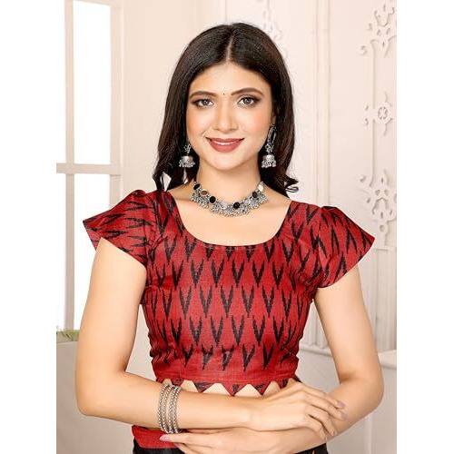Yashika Women's Elegant Printed Art Silk Saree with Matching Blouse Material-Perfect for Festive Special Occasions, Exquisite Design and Vibrant Colors (AZ-YS-P1-DHOLKI-Parent_Black)