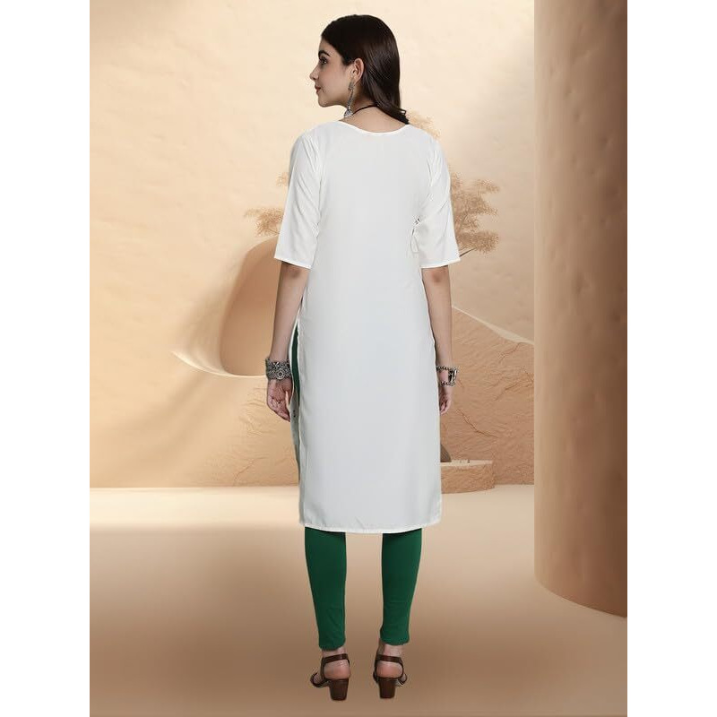 Pinkmint Women's Crepe Digital Print Straight Kurta [Pack of 6]