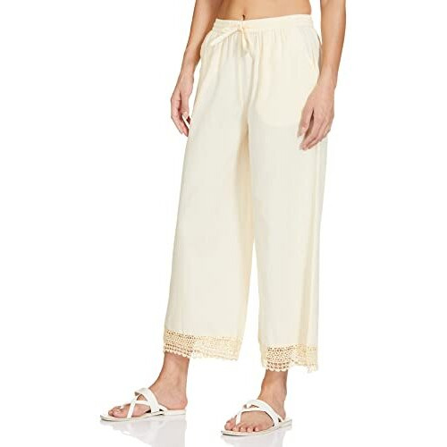 Amazon Brand - Myx Women Relaxed Bottom Ecru S