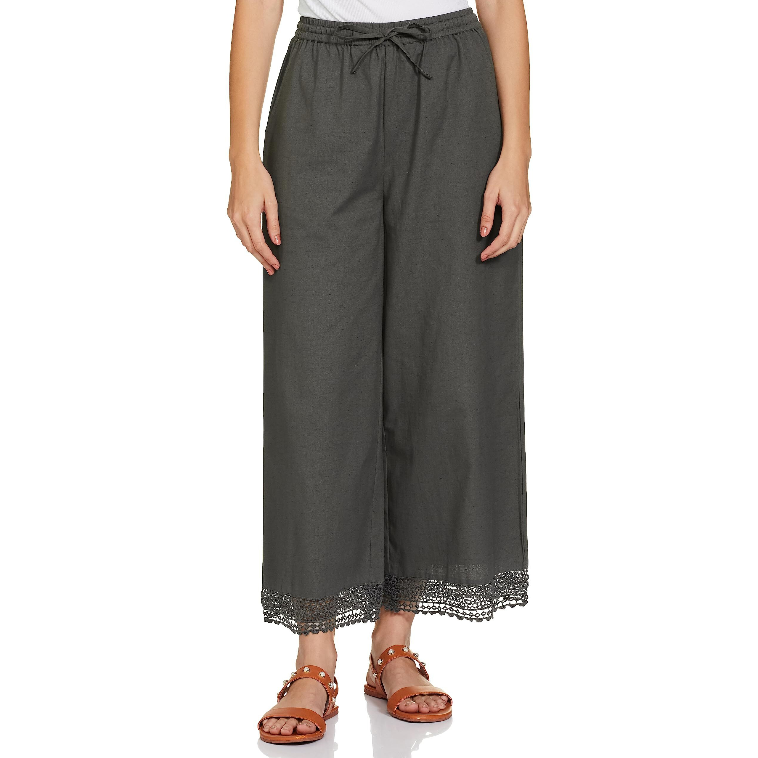 Amazon Brand - Myx Women's Relaxed Bottom (PAG 210_Charcoal Grey_4XL)