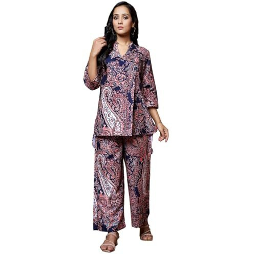 GRECIILOOKS Womens Casual Rayon Regular Fit Co-Ord Set (BLACK, Medium)