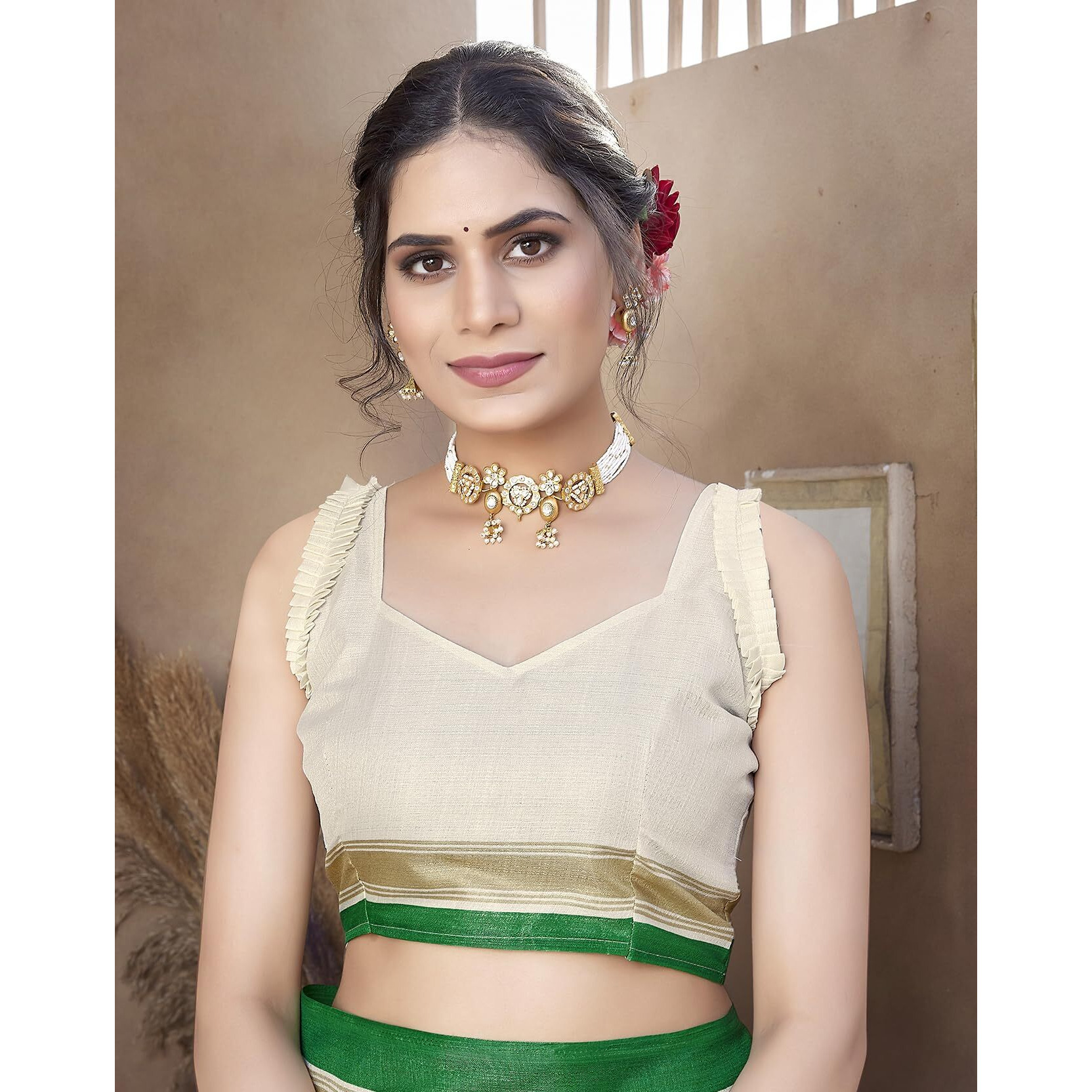 Yashika Women's Art Silk Saree Printed Saree With Unstitched Blouse Material - Suitable For All Indian Occasions and Festivals (AZ-YS-OG-KALAMKARI 11 GREEN)