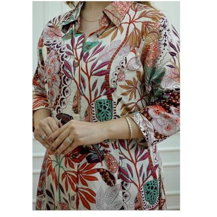 Leriya Fashion Cotton Blend Kurta Set For Women | Women Kurta | Women Kurta Sets Kurtis | Women Kurta Pant Set Women Kurti Set With Pant | Women Kurta Set (Xxx-Large, Multicolor)