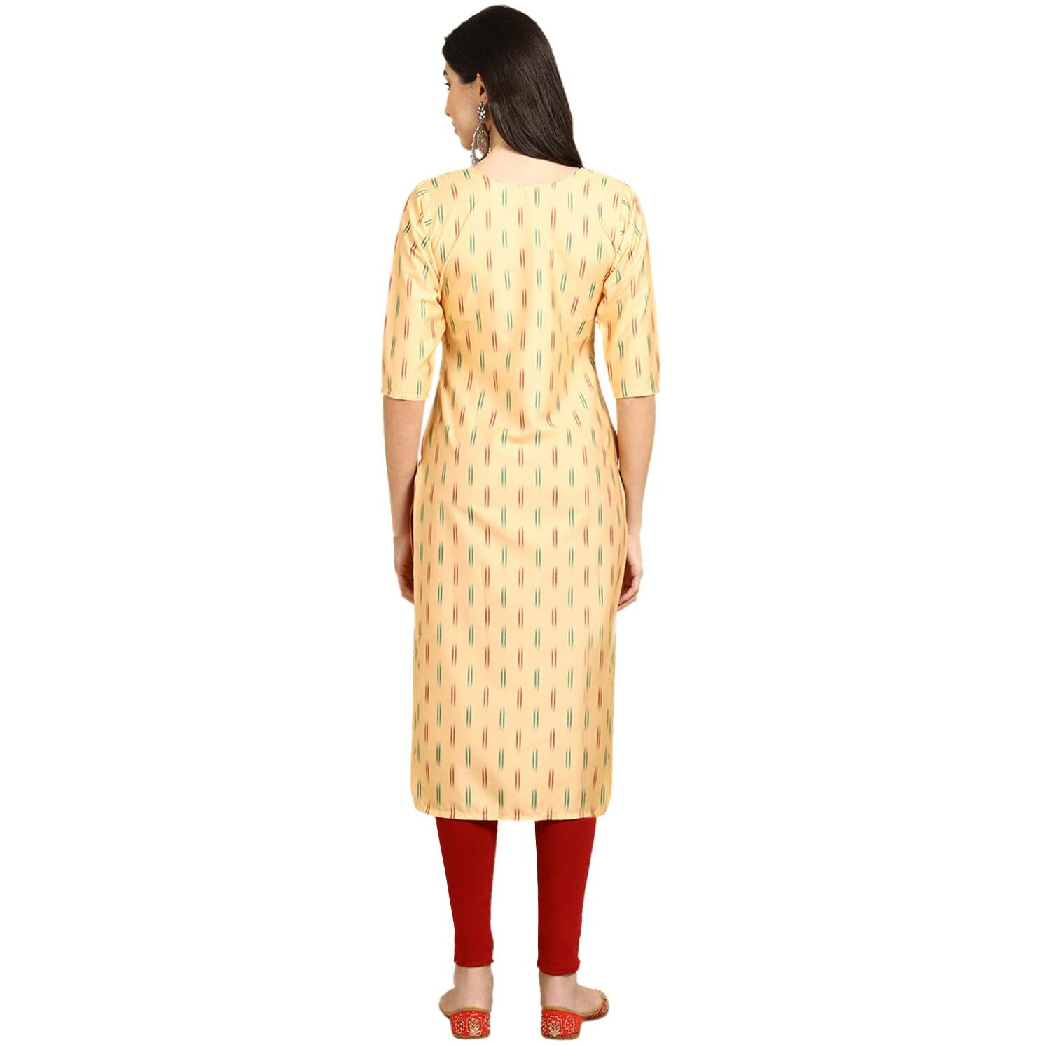 Pinkmint Women's Crepe Digital Print Straight Kurta Pack of 6 [CR-360-366-328-331-369-366-XXL]