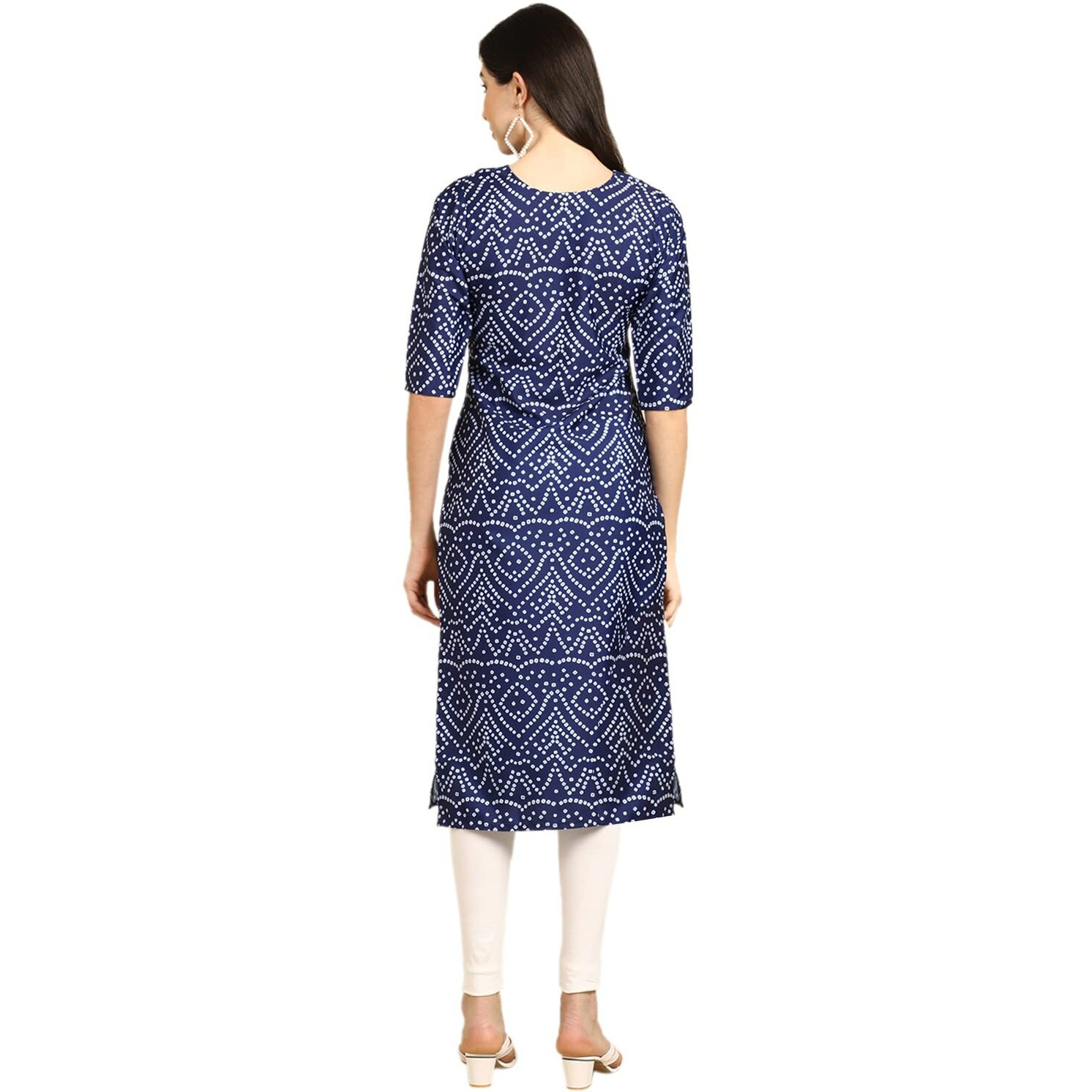 Pinkmint Women's Crepe Digital Print Straight Kurta Pack of 6 [CR-331-366-368-340-345-341-M]