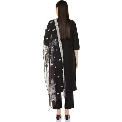 Amazon Brand - Myx Women's Rayon Salwar Suit (AW24-MYX-SKD-VN-10_Black_2XL)