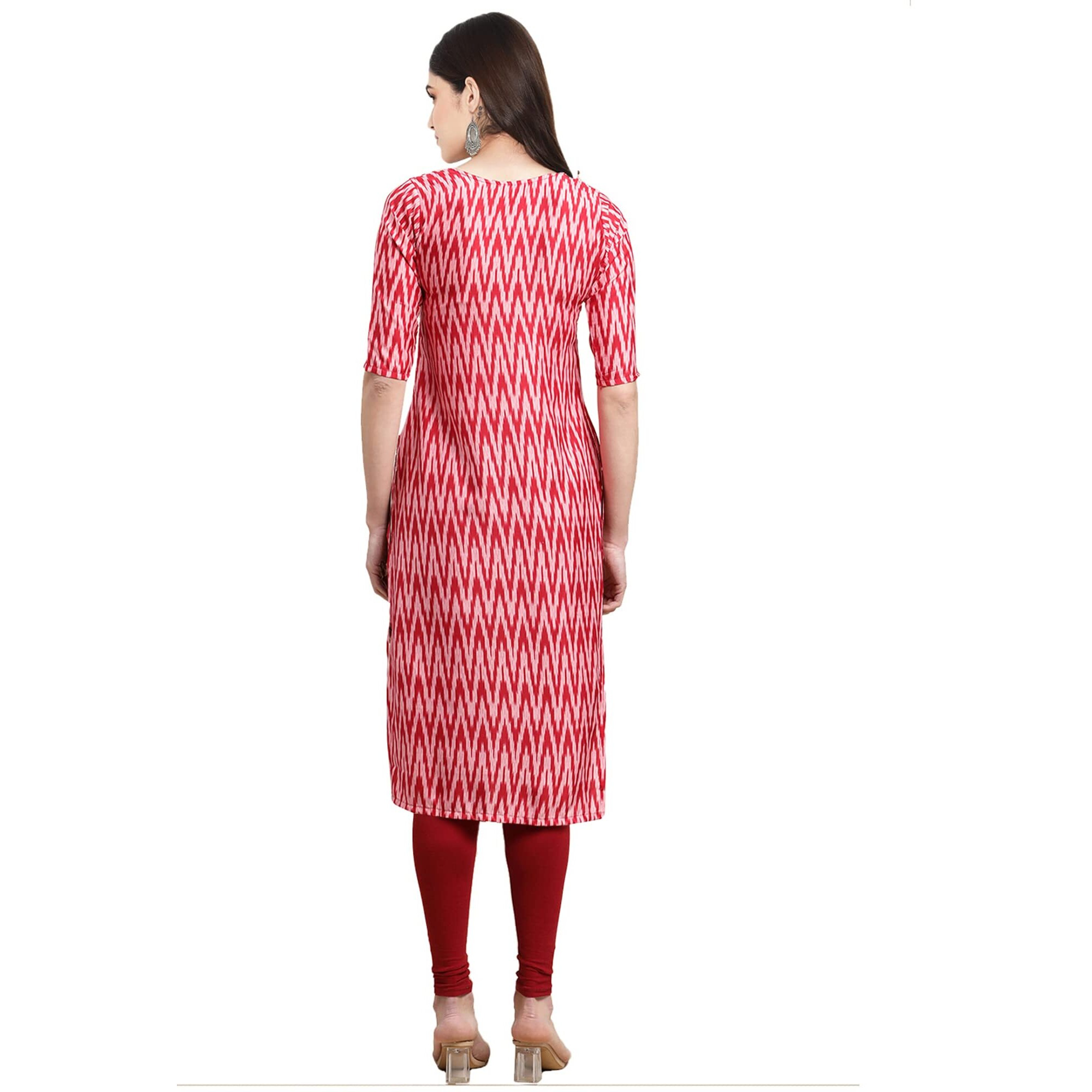 Pinkmint Women's Crepe Digital Print Straight Kurta [Pack of 6] (CKE-338-328-331-342-336-344-XL)